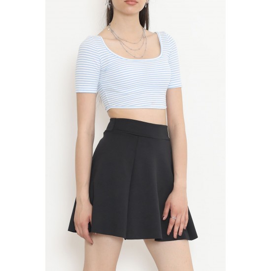 Çizgili Crop Bluz Bebemavi - 80051.1059.