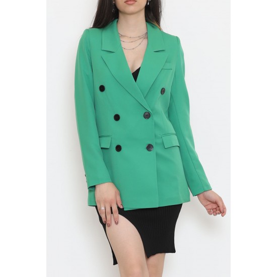 Blazer Ceket Yeşil - 80027.683.