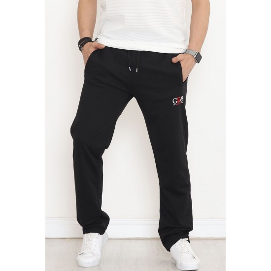 Baskılı Unisex Eşofman Altı Siyah - 9240.1820.