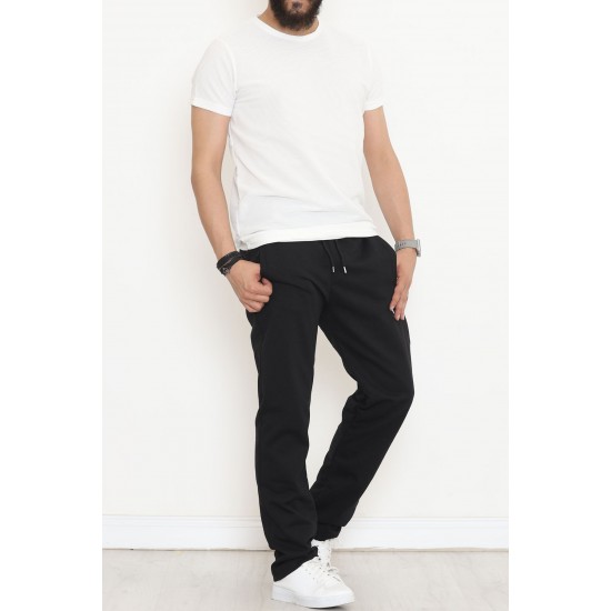 Baskılı Unisex Eşofman Altı Siyah - 9240.1820.