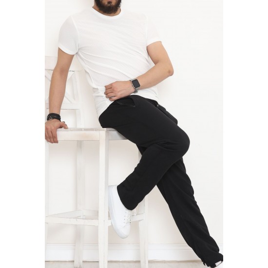 Baskılı Unisex Eşofman Altı Siyah - 9240.1820.