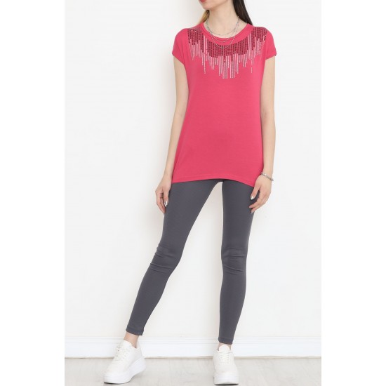 Pul Detaylı Bluz Pembe - 17145.599.