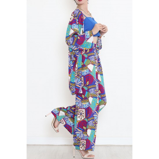 Kimono Takım Maviyeşil - 10553.1095.