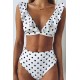 Puantiyeli Bikini Takım Beyaz - 10060.1834.