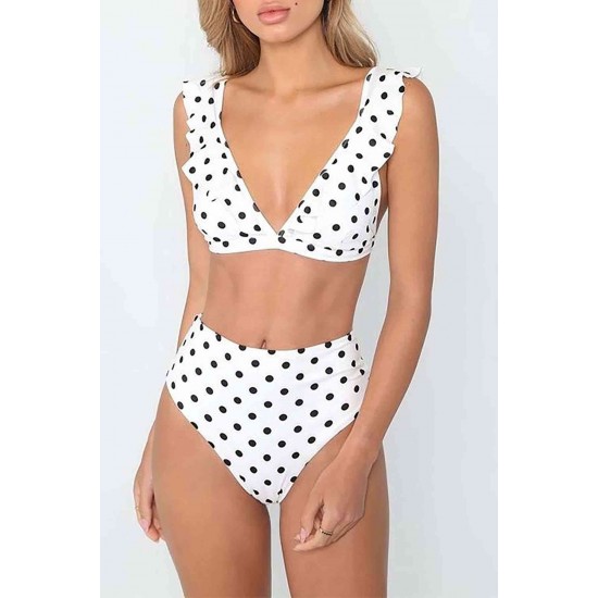 Puantiyeli Bikini Takım Beyaz - 10060.1834.