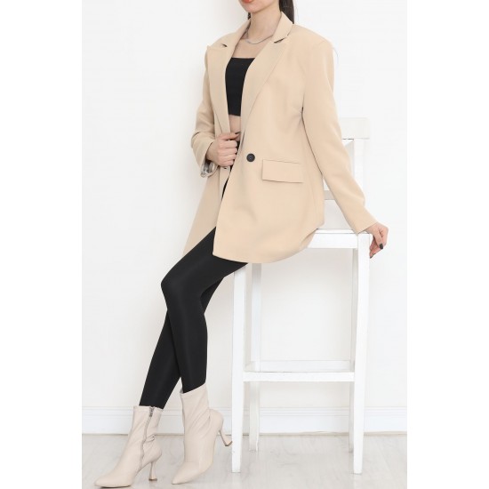 Blazer Ceket Bej - 16612.1811.