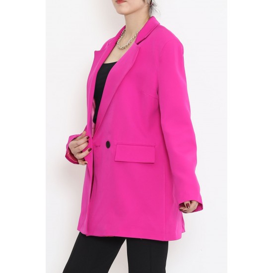 Blazer Ceket Fuşya - 16612.1811.