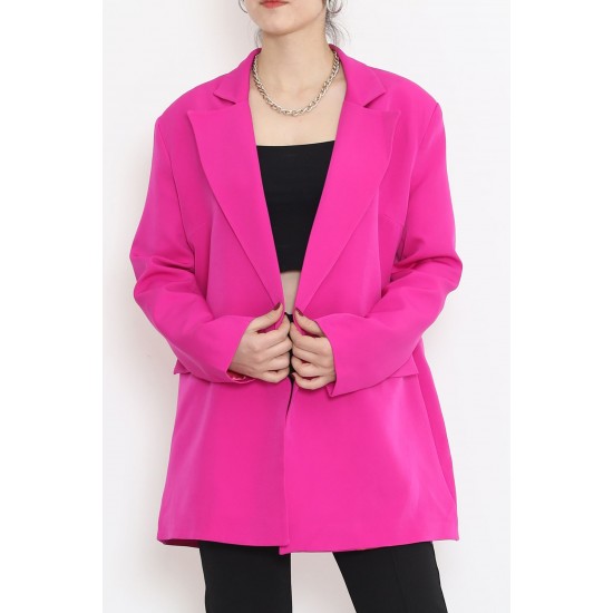 Blazer Ceket Fuşya - 16612.1811.