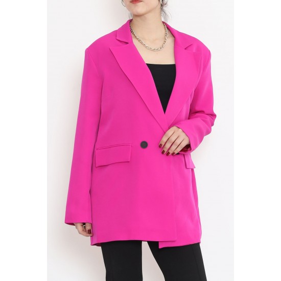 Blazer Ceket Fuşya - 16612.1811.