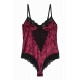 Kadife Bodysuit Gecelik Bordo - 10030.1834.