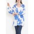 Desenli Kimono Saks - 17725.1247.