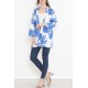 Desenli Kimono Saks - 17725.1247.