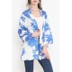 Desenli Kimono Saks - 17725.1247.