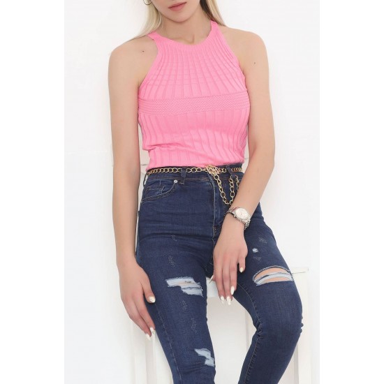 Halter Yaka Fitilli Atlet Pembe - 943.1019.