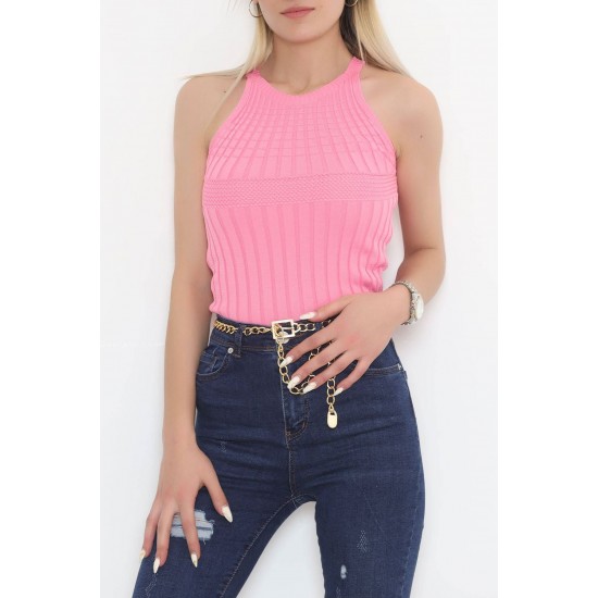 Halter Yaka Fitilli Atlet Pembe - 943.1019.