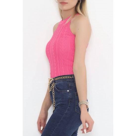 Halter Yaka Triko Atlet Fuşya - 932.1019.