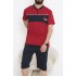 Erkek Şortlu Pijama Takımı Bordo - 995.1838.