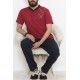 Erkek Pijama Takımı Bordo - 930.1838.