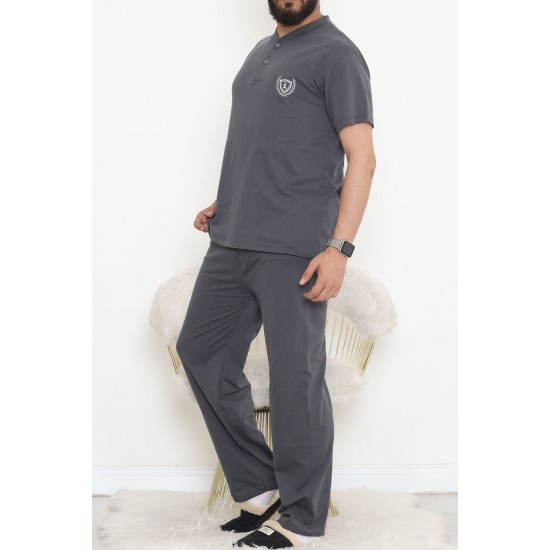 Erkek Pijama Takımı Füme - 1065.1838.