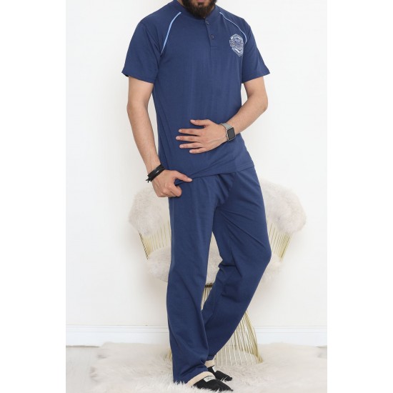 Erkek Pijama Takımı İndigo - 915.1838.