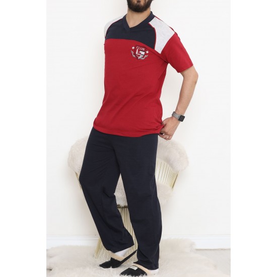 Erkek Pijama Takımı Bordo - 865.1838.