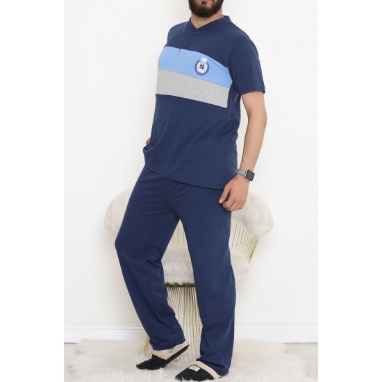 Erkek Pijama Takımı İndigo - 845.1838.