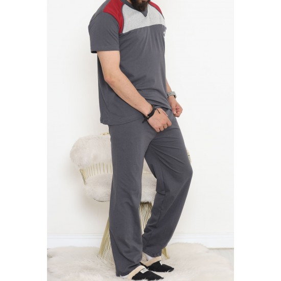 Erkek Pijama Takımı Füme - 865.1838.