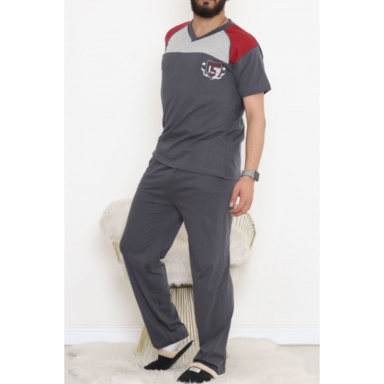 Erkek Pijama Takımı Füme - 865.1838.