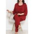 Battal Pegasus Set Pijama Takımı Bordo - 670.1287.