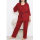 Battal Pegasus Set Pijama Takımı Bordo - 670.1287.