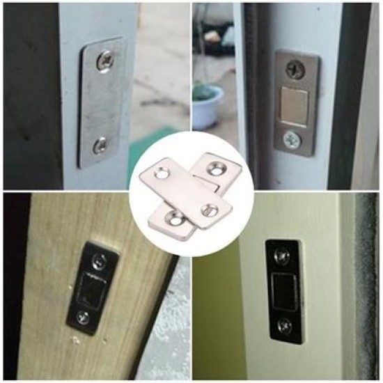 Buffer® 2 Çift Çok Amaçlı Kapı Kapak Dolap Çekmece Mobilya Durdurucu Kapatıcı Mıknatıslar