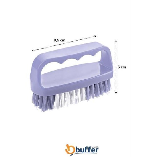 BUFFER® Tutamaçlı Plastik Pratik Tırnak ve Kıyafet Yaka Temizlik Fırçası- TP-113